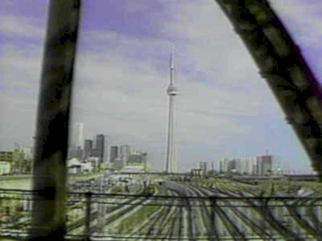 toronto skyline trains1980s 1990s A4 Photo Print