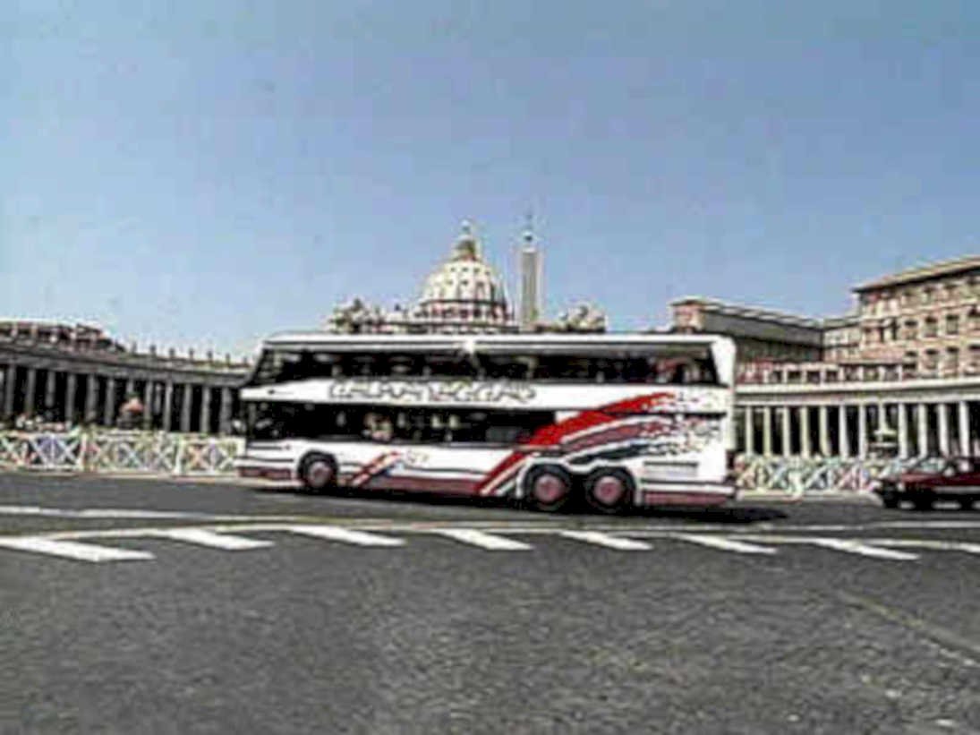 tourist bus roma1980s 1990s A4 Photo Print