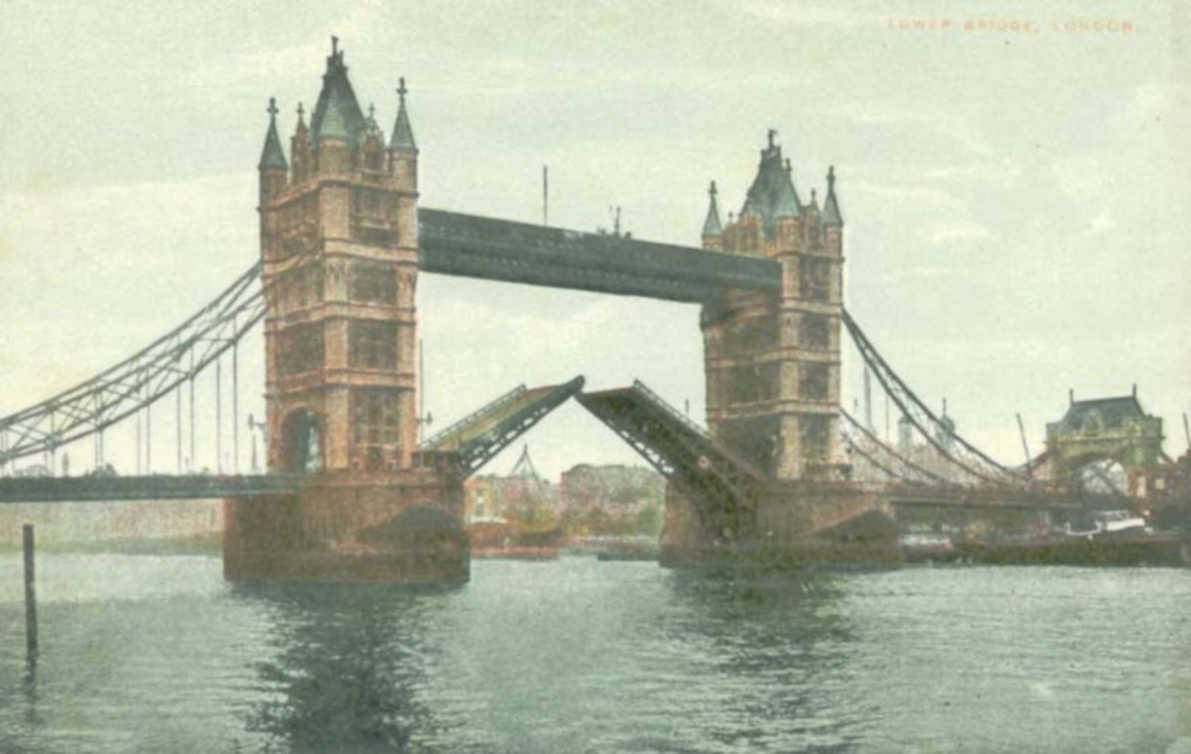 tower bridge london 3Vintage 1880s 1900s A4 Photo Print