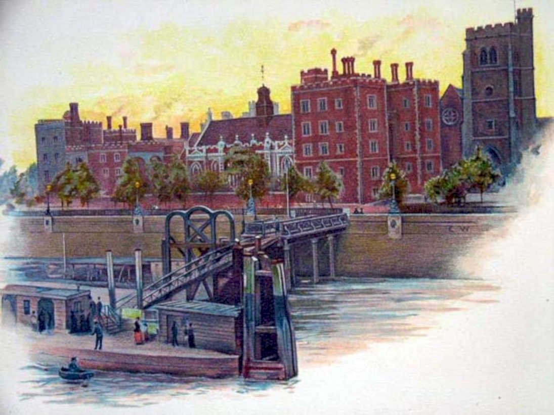 tower bridge thamesVintage 1880s 1900s A4 Photo Print