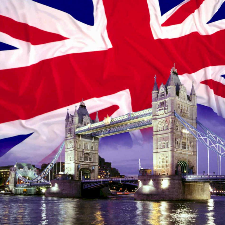 tower bridge uk Flags1980s A4 Photo Print