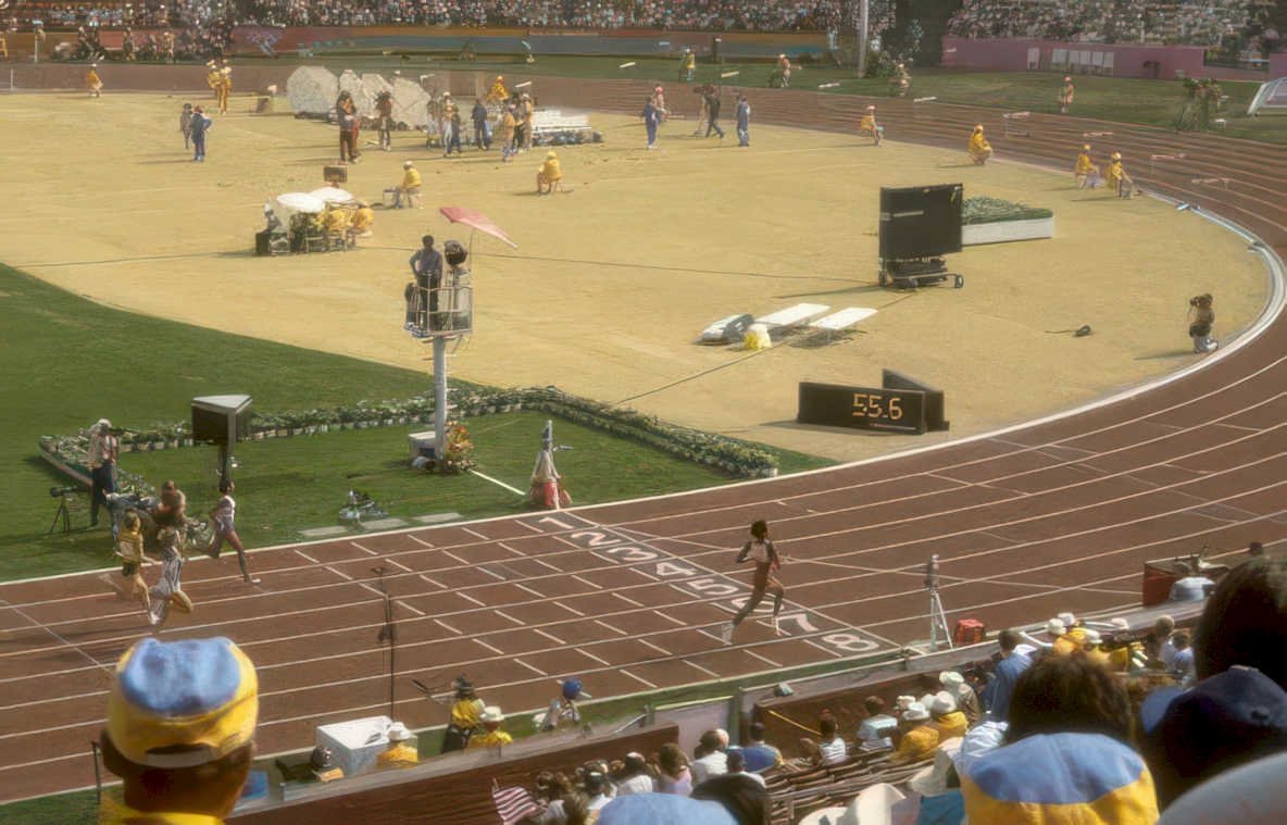 track field race Vintage A4 Photo Print