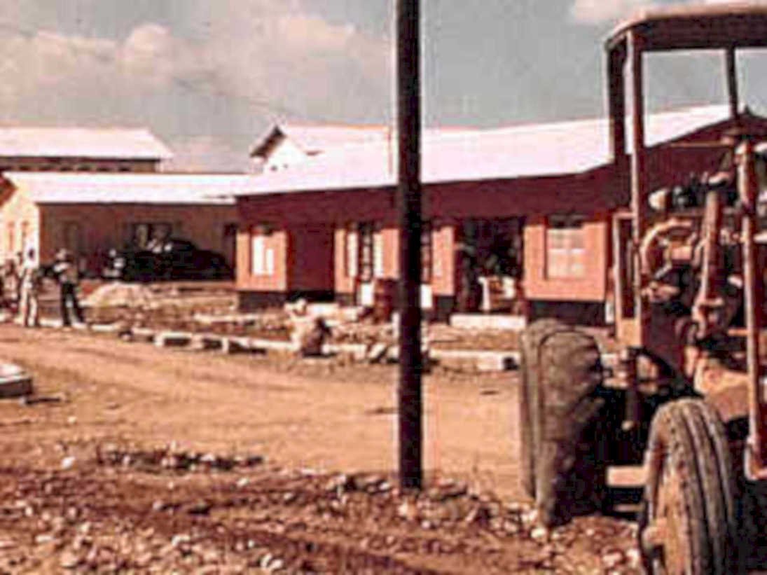 tractor building africa1980s 1990s A4 Photo Print