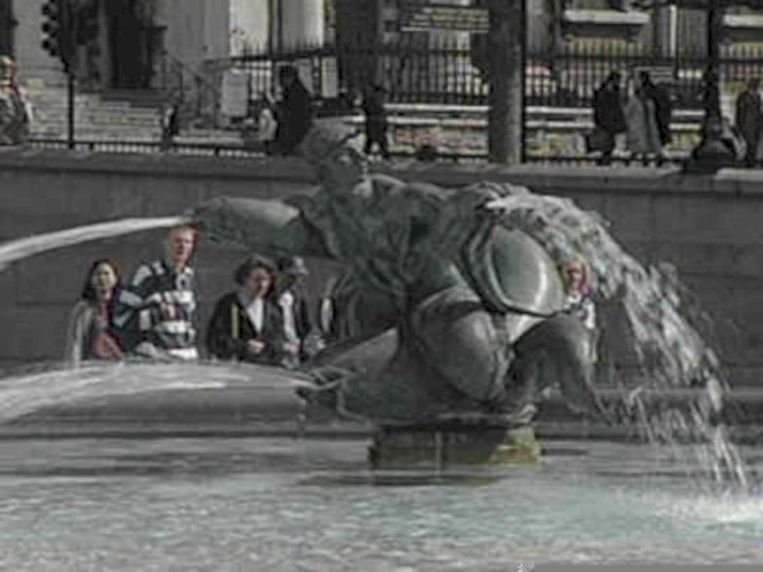 trafalgar square fountain1980s 1990s A4 Photo Print