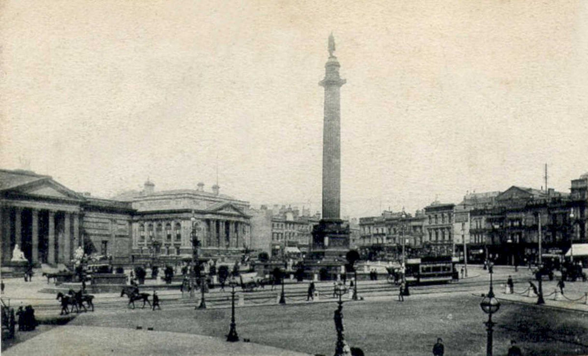 trafalgar square nelsonVintage 1880s 1900s A4 Photo Print
