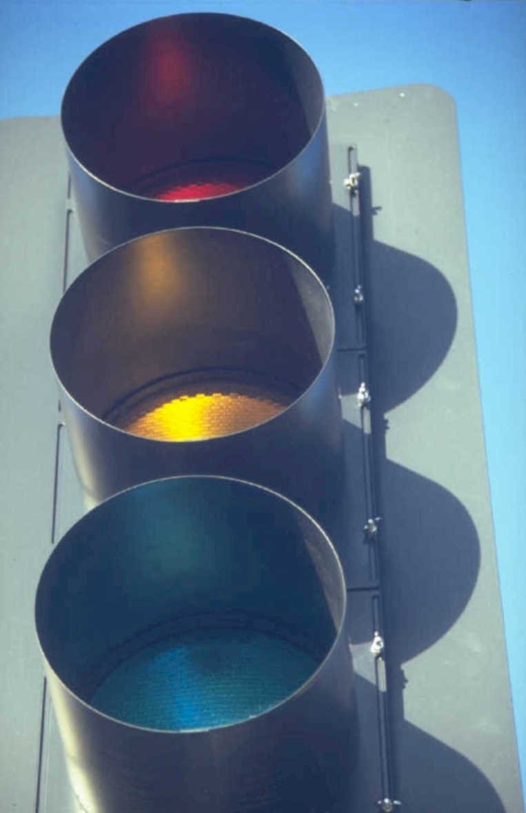 traffic light intersection 1980s 1990s A4 Photo Print