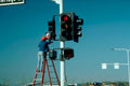 traffic light repair1980s 1990s A4 Photo Print