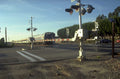 train crossing signal 1980s 1990s A4 Photo Print
