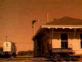 train depot platform1980s 1990s A4 Photo Print