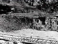 traintracks embankment figure1980s 1990s A4 Photo Print
