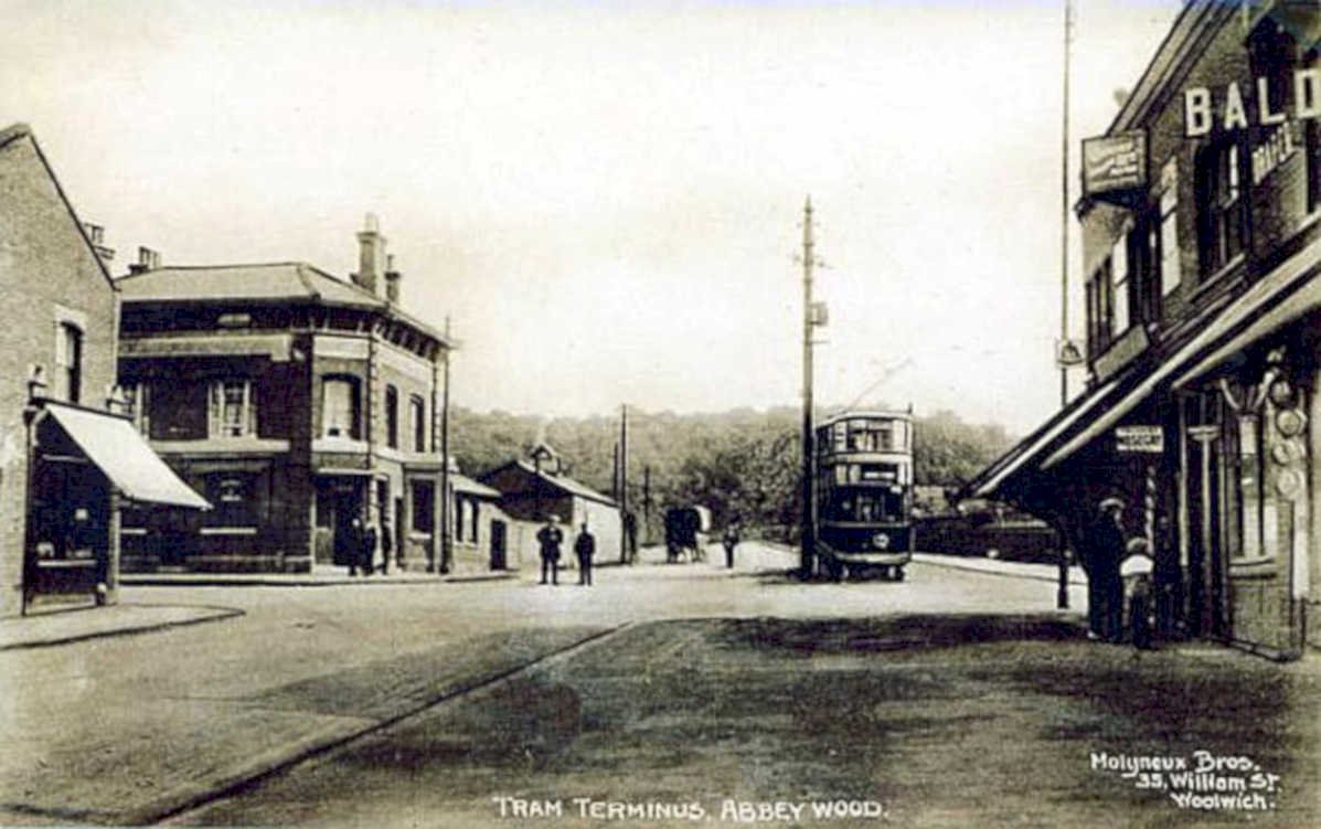 tram terminus abbeyVintage 1880s 1900s A4 Photo Print