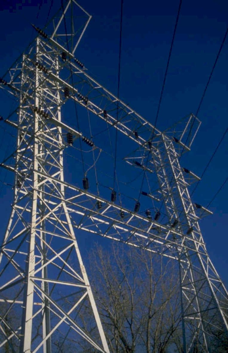 transmission tower poles 1980s 1990s A4 Photo Print
