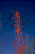 transmission tower power 1980s 1990s A4 Photo Print