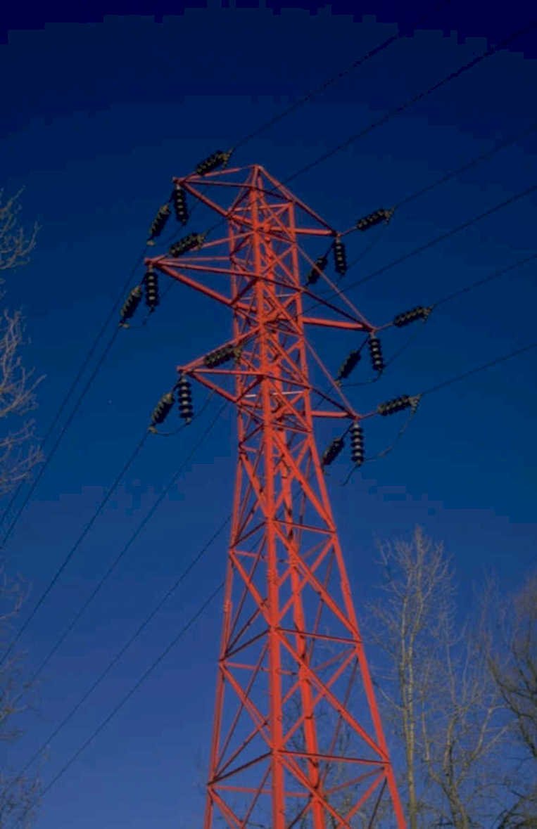transmission tower power 1980s 1990s A4 Photo Print