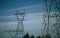 transmission towers wires Vintage A4 Photo Print