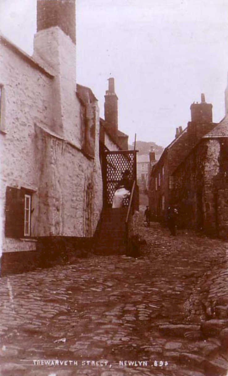 trevarwith street newlynVintage 1880s 1900s A4 Photo Print
