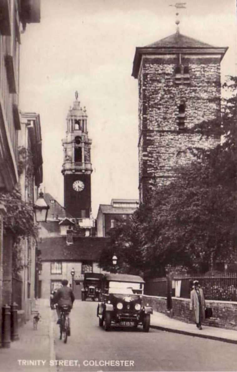 trinity street colchesterVintage 1880s 1900s A4 Photo Print