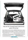 triumph 1961 herald 1200 estate A4 Photo Print