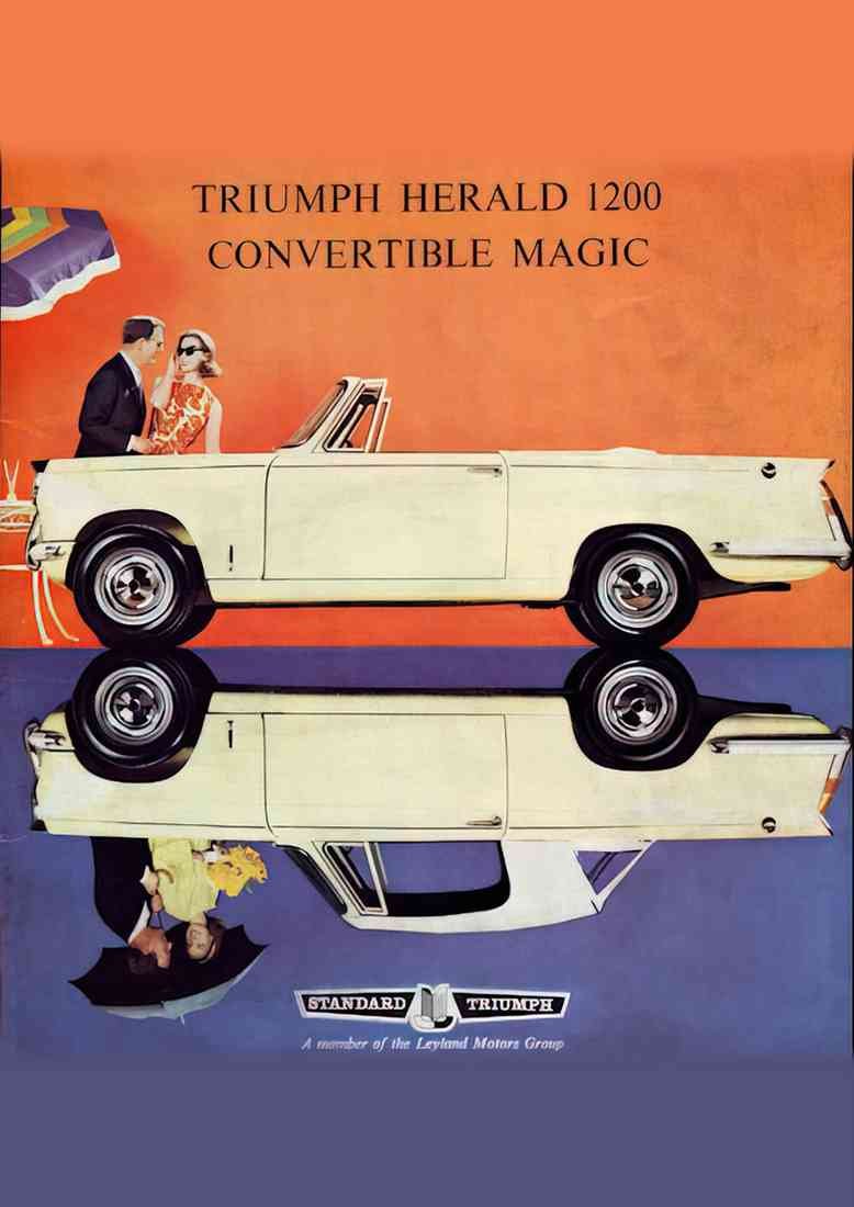 triumph 1964 herald1200convert A4 Photo Print