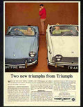 triumph spitfire tr4 cars 1960s 2 Advert A4 Photo Print