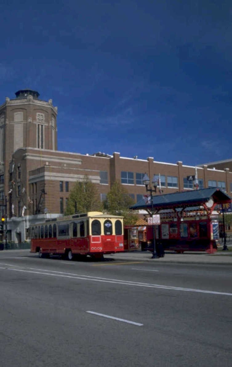 trolley main street 1980s 1990s A4 Photo Print
