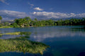 tropical lake reflection 1980s 1990s A4 Photo Print