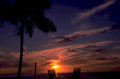 tropical sunset beach 2 1980s 1990s A4 Photo Print