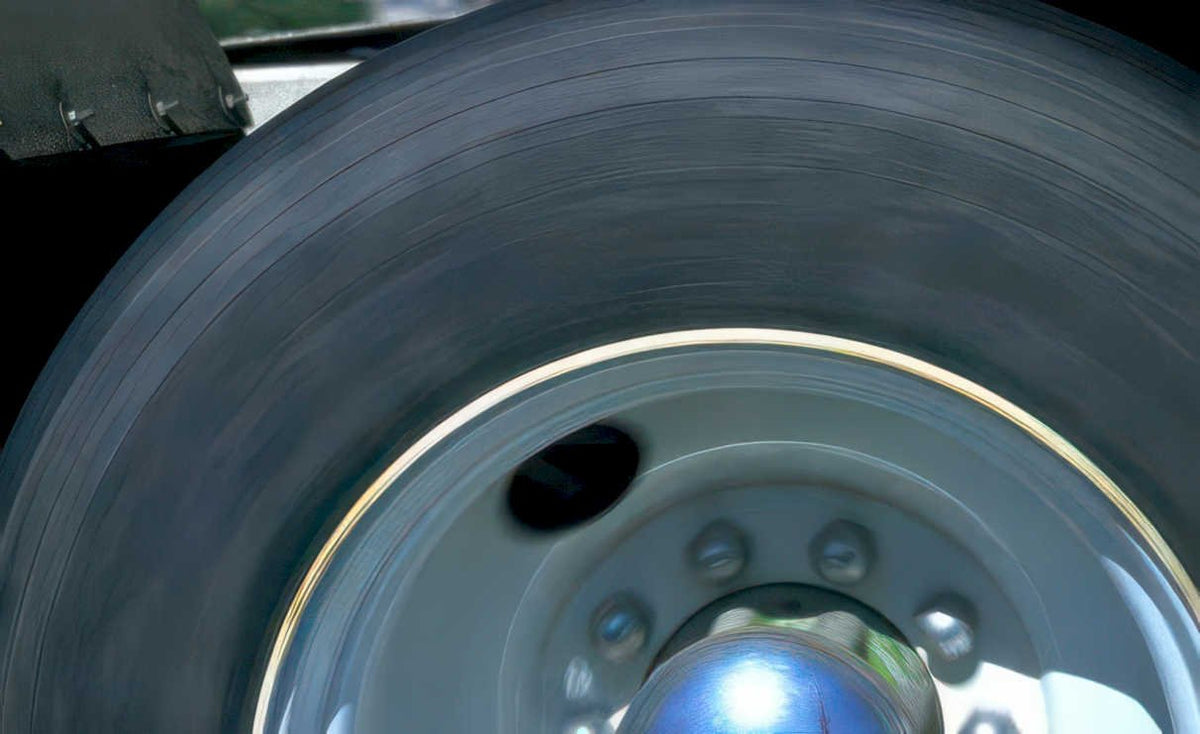 truck wheel detail Vintage A4 Photo Print