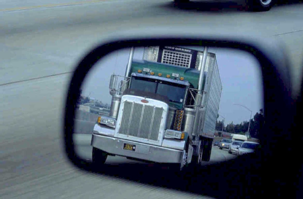 trucker highway traffic 1980s 1990s A4 Photo Print