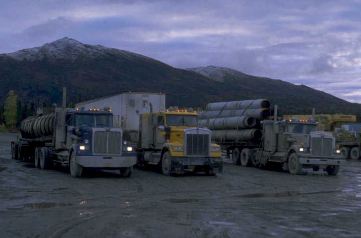 trucks pipes alaska 1980s 1990s A4 Photo Print