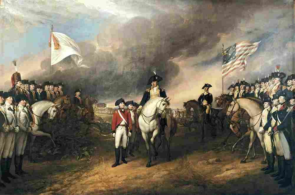 trum Surrender of Lord Cornwallis Art A4 Photo Print