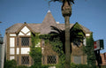 tudor house ivy Vintage A4 Photo Print