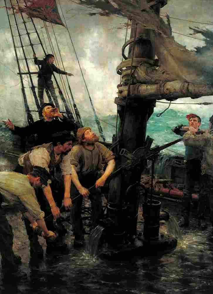 tuke All Hands To The Pumps Art A4 Photo Print