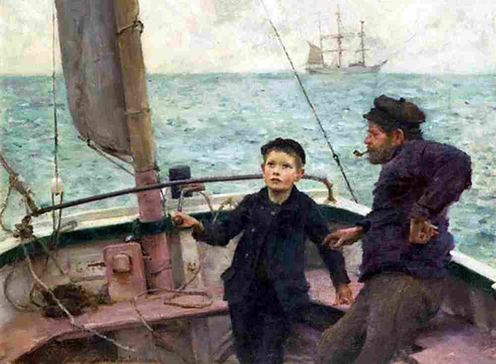 tuke The Steering Lesson Art A4 Photo Print