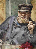 tuke The old Sea Dog Art A4 Photo Print