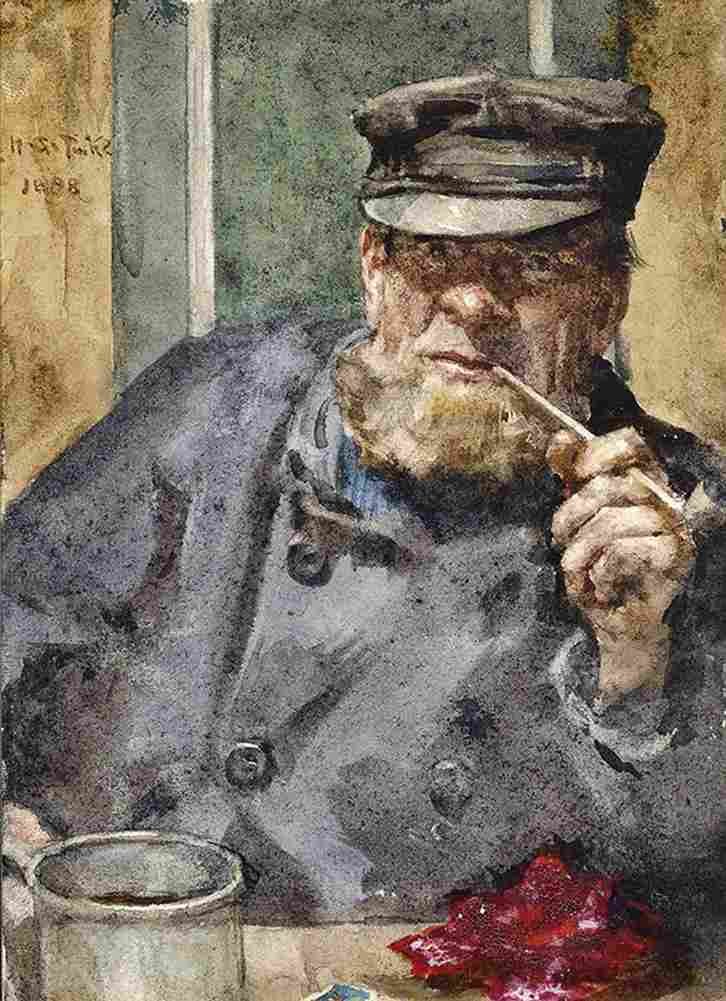 tuke The old Sea Dog Art A4 Photo Print
