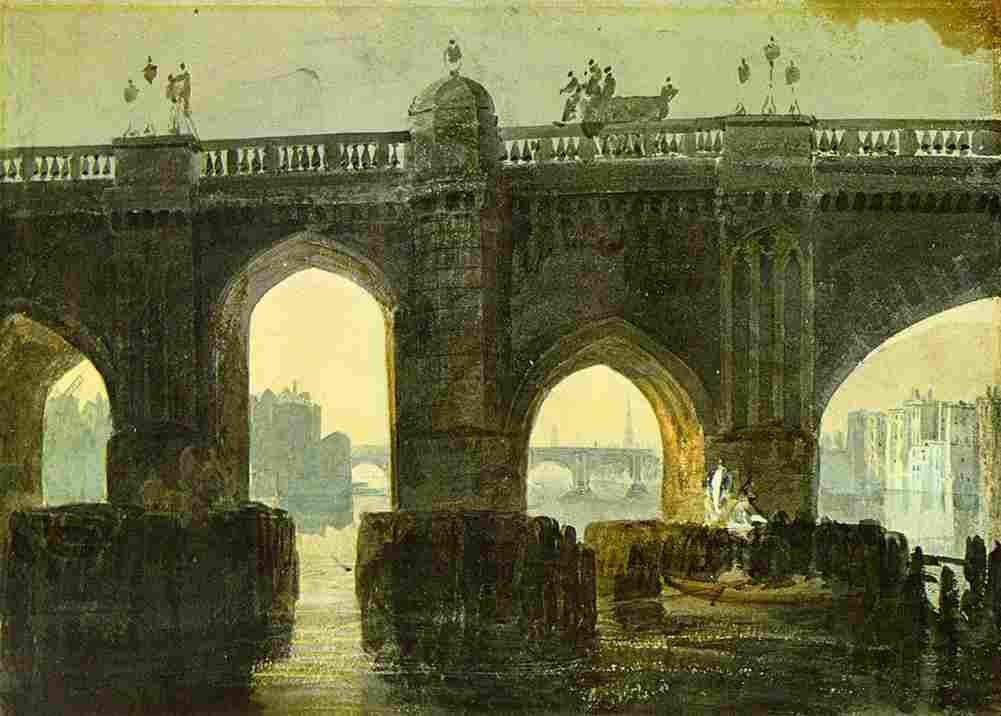 tur Old London Brige Art A4 Photo Print