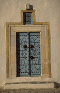 turquoise double door 1980s 1990s A4 Photo Print