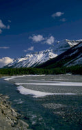 turquoise river mountains 1980s 1990s A4 Photo Print
