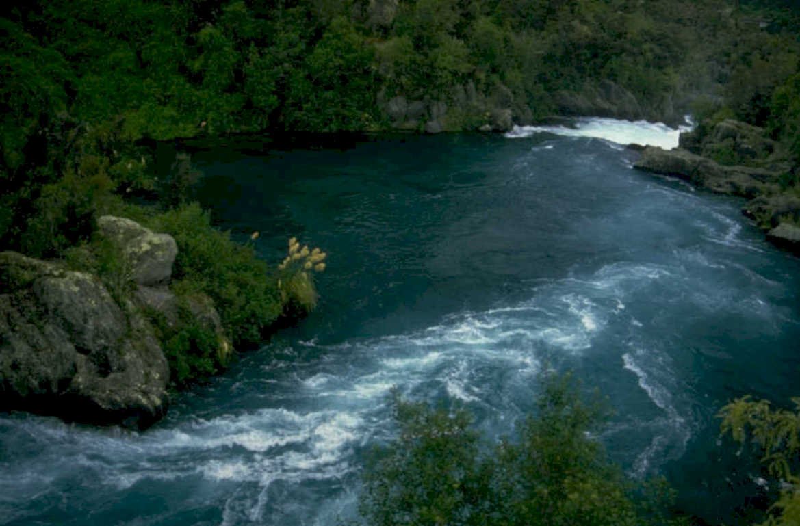 turquoise river rapids 1980s 1990s A4 Photo Print