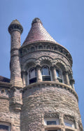 turret stone roof Vintage A4 Photo Print