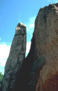 twin towers pilotbutte Vintage A4 Photo Print