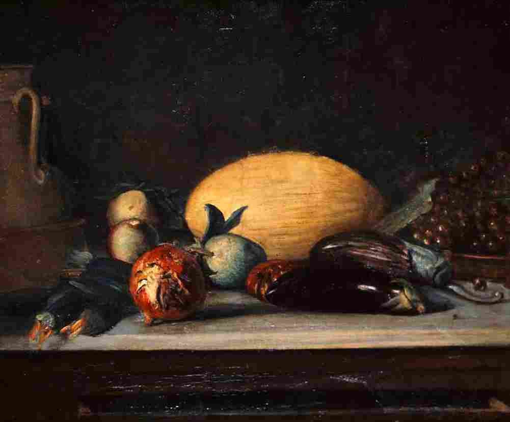 typaldos still life with melon and jug Art A4 Photo Print