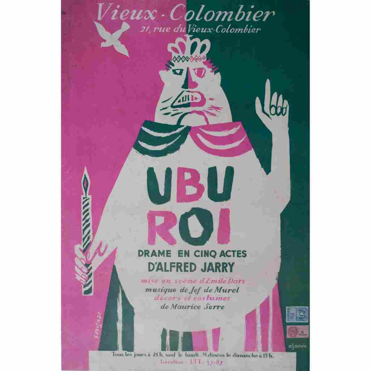 ubu roi raymond savignac 1946 2 Advert A4 Photo Print
