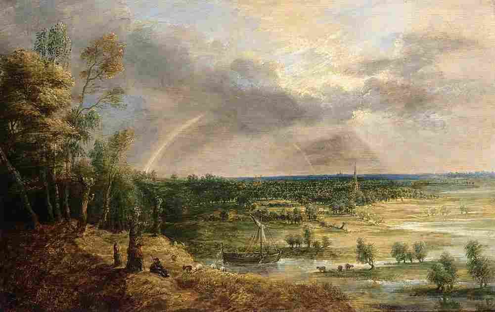 uden Panoramic River Landscape Art A4 Photo Print