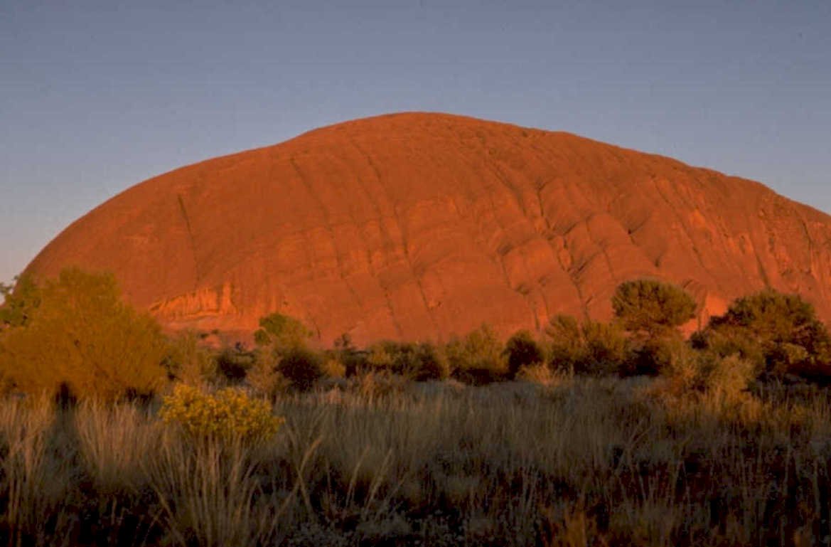 uluru golden hour 1980s 1990s A4 Photo Print