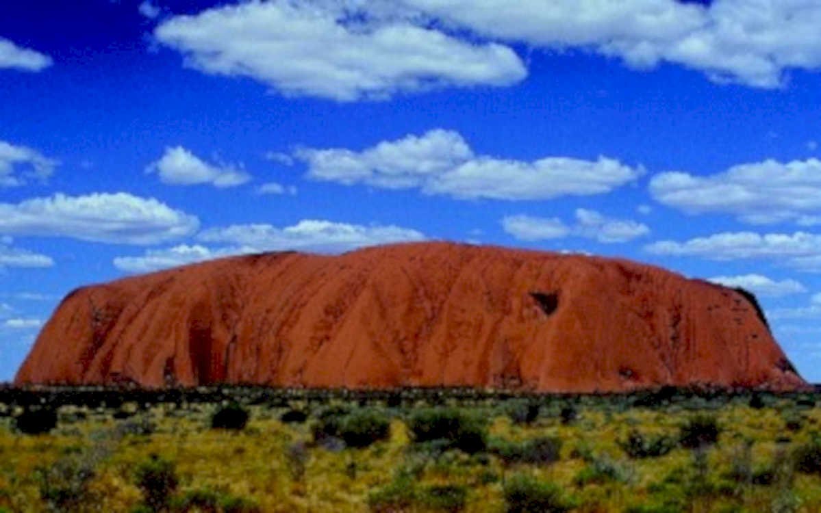 uluru sunset rock 11980s 1990s A4 Photo Print