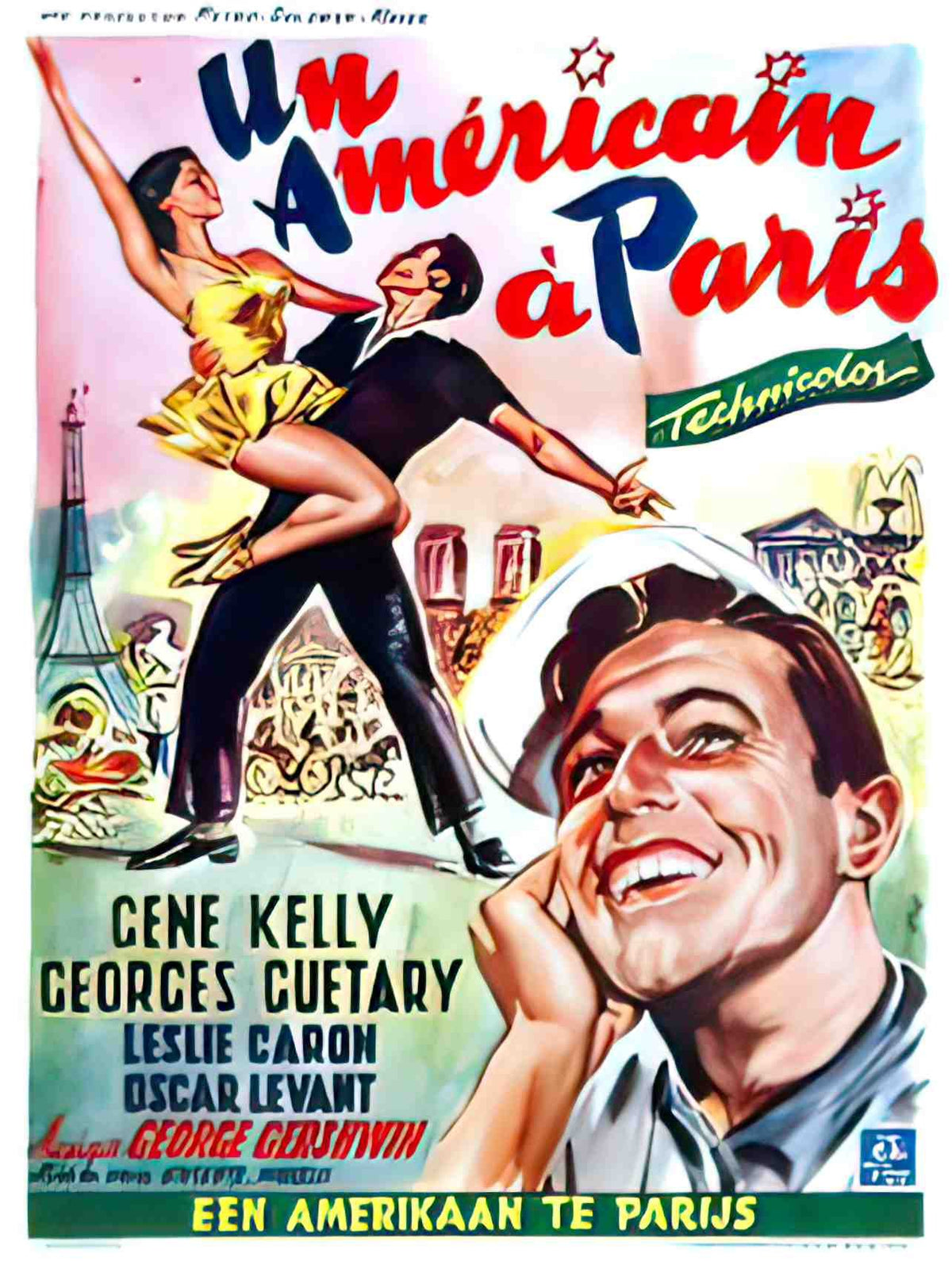 un americain a paris belge Advert A4 Photo Print