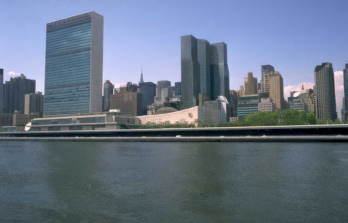 un headquarters nyc Vintage A4 Photo Print