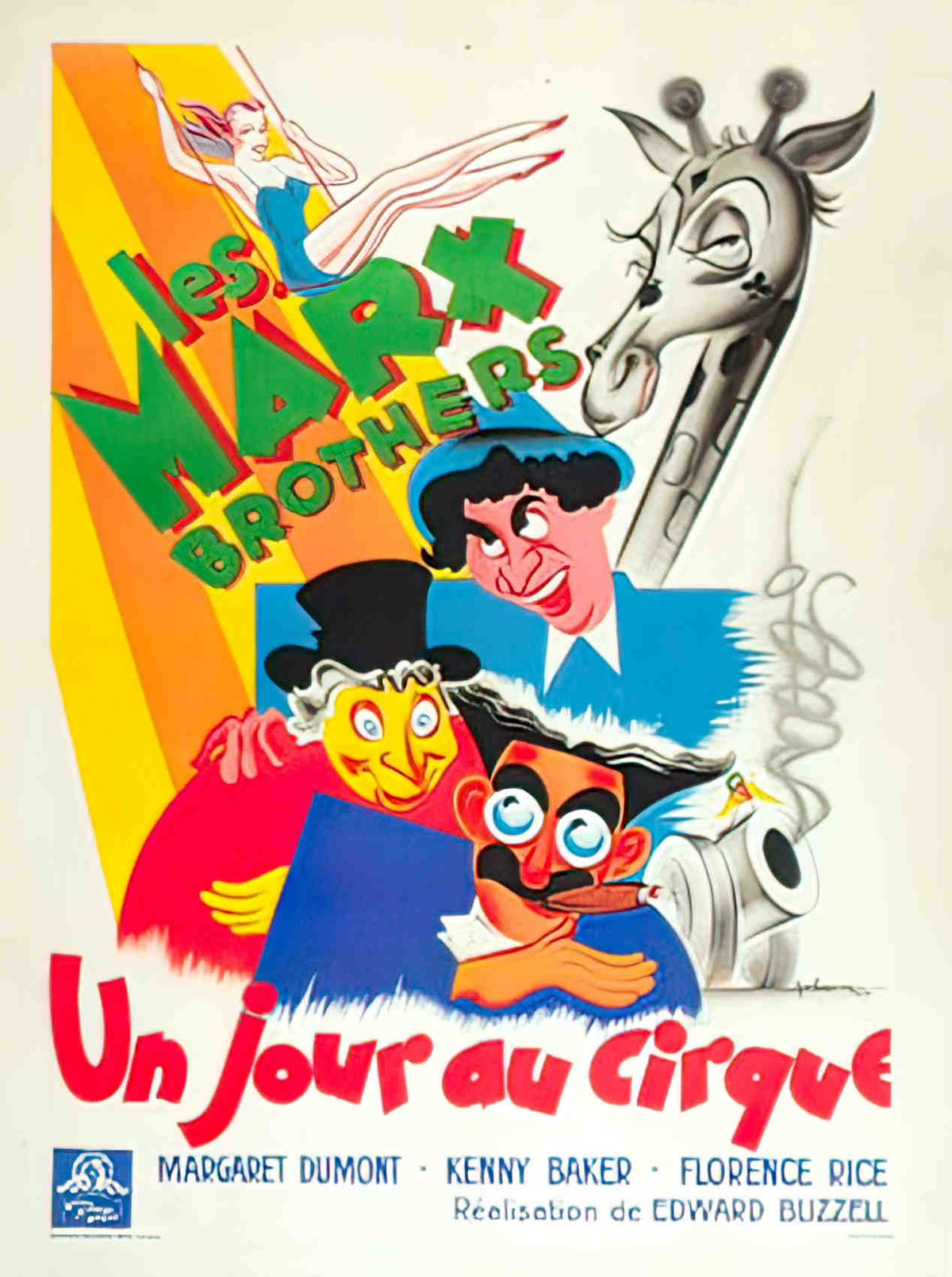 un jour au cirque Advert A4 Photo Print